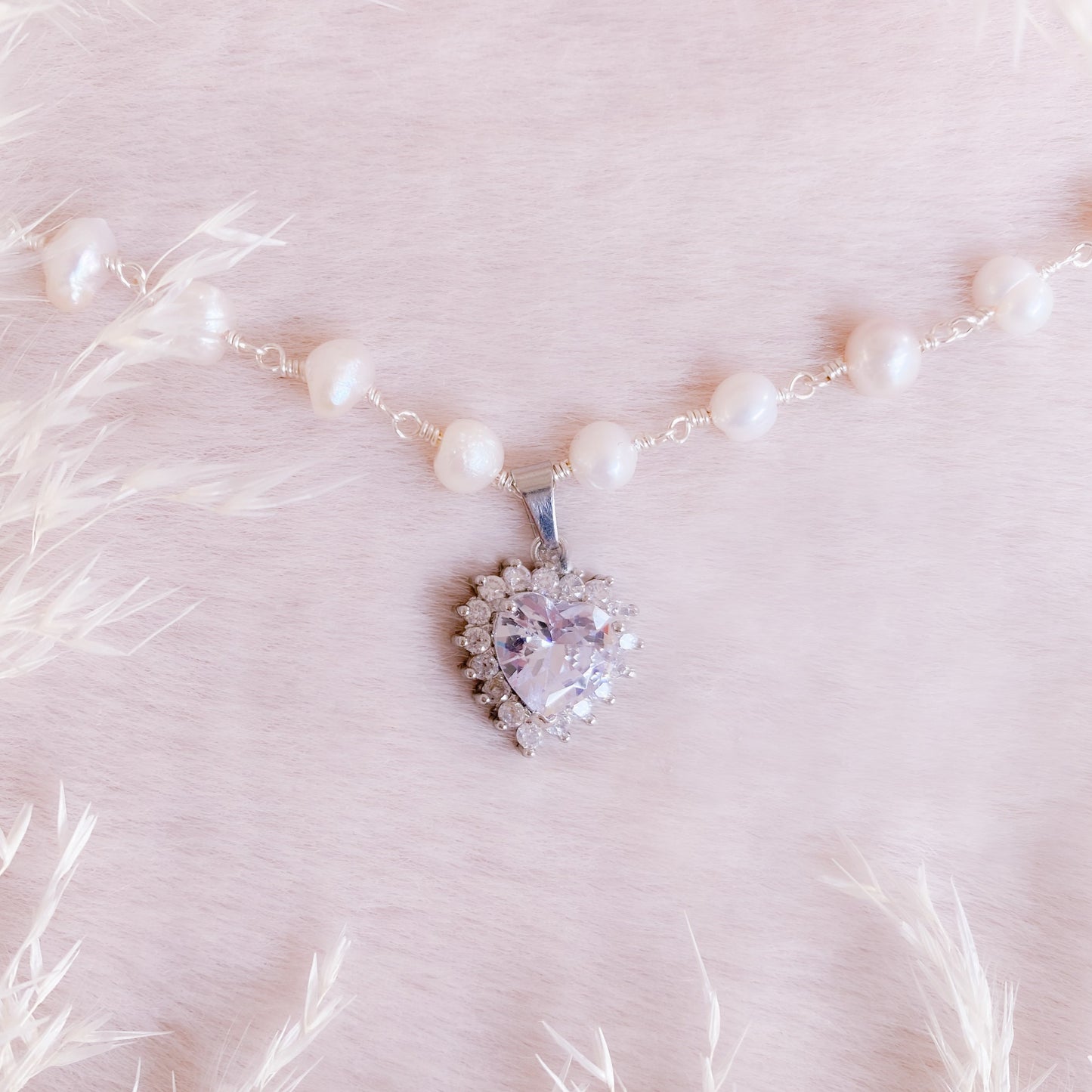 Treasure Heart Pearl Choker