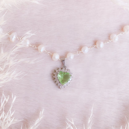 Treasure Heart Pearl Choker