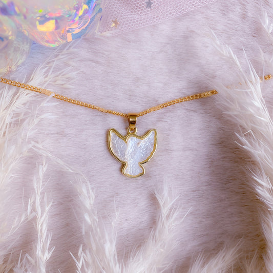 White Dove Necklace