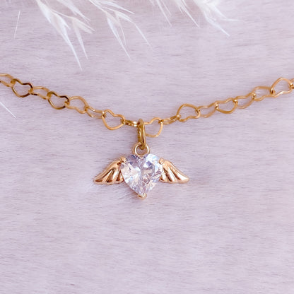 Winged Love Necklace