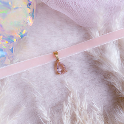 Precious Velvet Mid Drop Choker