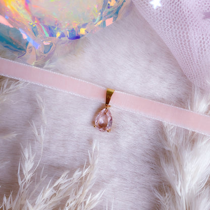 Precious Velvet Mid Drop Choker