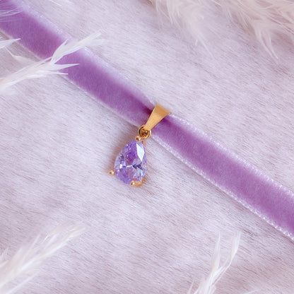 Precious Velvet Small Teardrop Choker