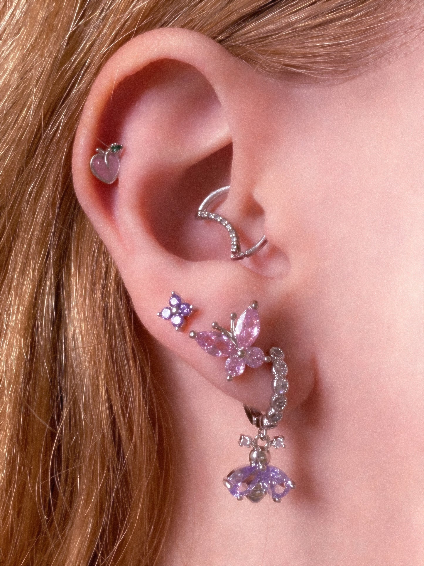 Sparkly Hecate Moon Daith