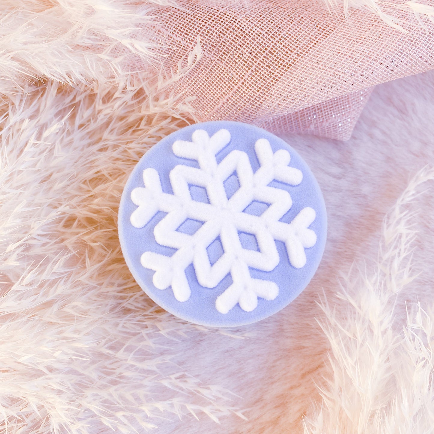 Snowflake Velvet Jewelry Box