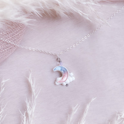 Dreamy Pastel Moon Necklace