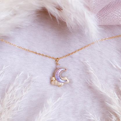 Dreamy Pastel Moon Necklace