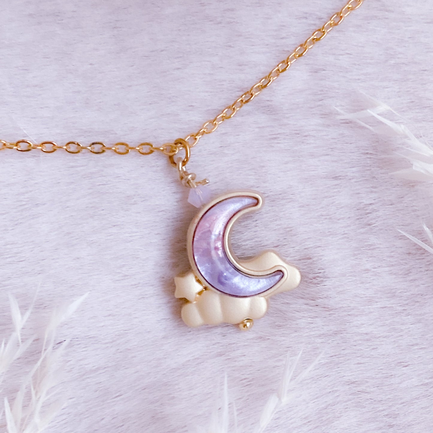 Dreamy Pastel Moon Necklace