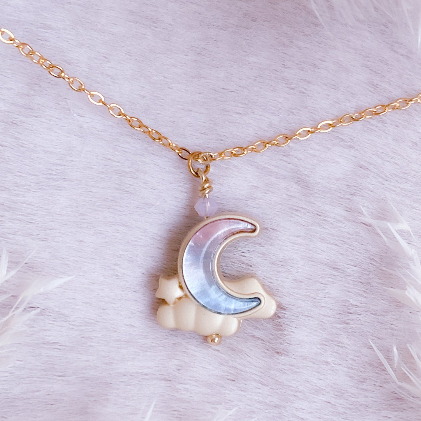 Dreamy Pastel Moon Necklace