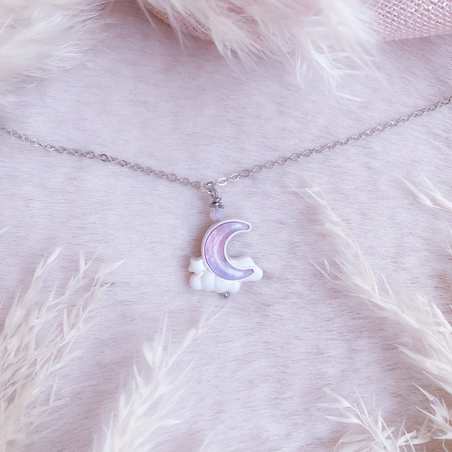 Dreamy Pastel Moon Necklace