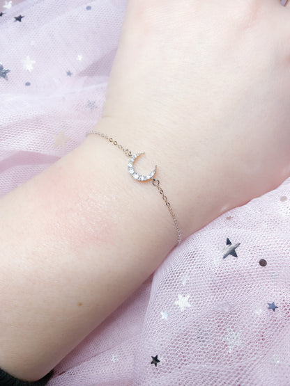 Sparkly Moon Bracelet