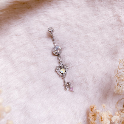 Fairy Garden Key Belly Button Bar