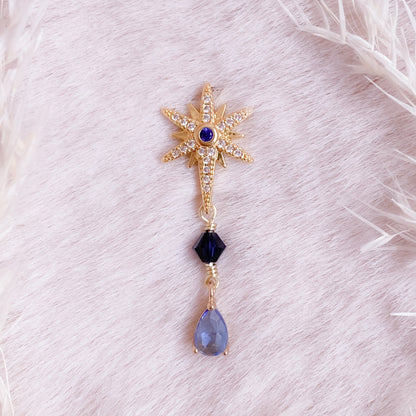 Blue Star Earring