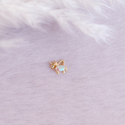 Tiny Unicorn Stud Earring