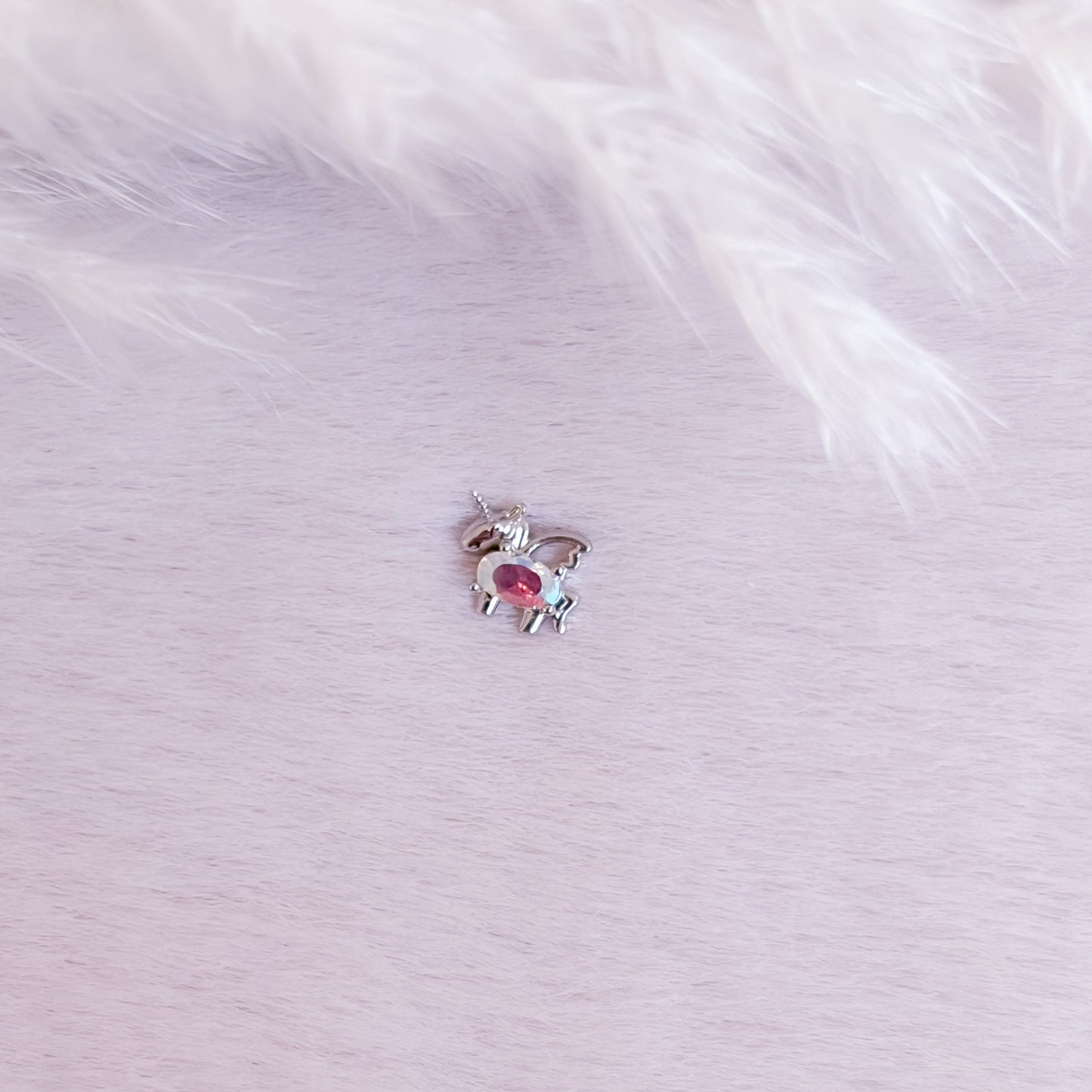 Tiny Unicorn Stud Earring