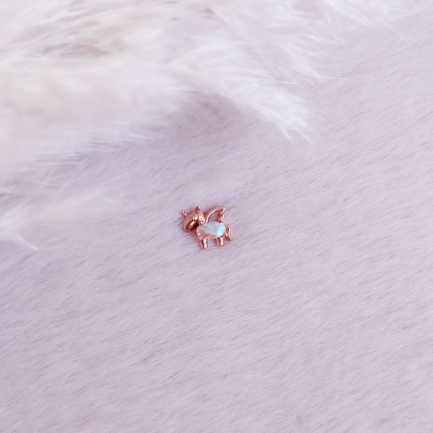 Tiny Unicorn Stud Earring