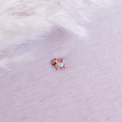 Tiny Unicorn Stud Earring