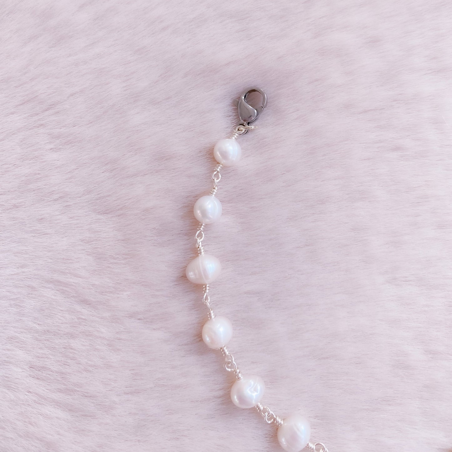 Crown Heart Pearl Bracelet