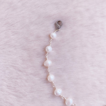 Crown Heart Pearl Bracelet