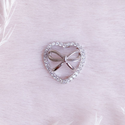 Bow Heart Earring