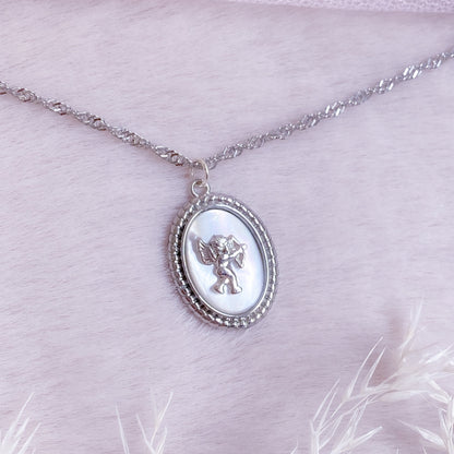 Cupid Medallion Necklace