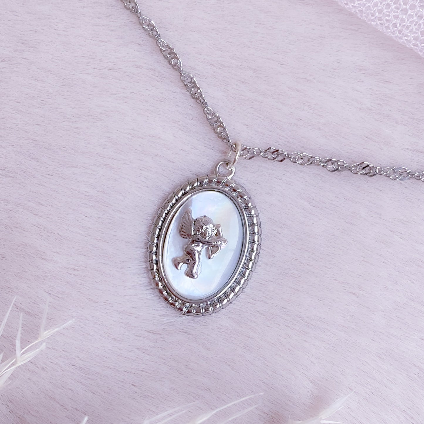 Cupid Medallion Necklace