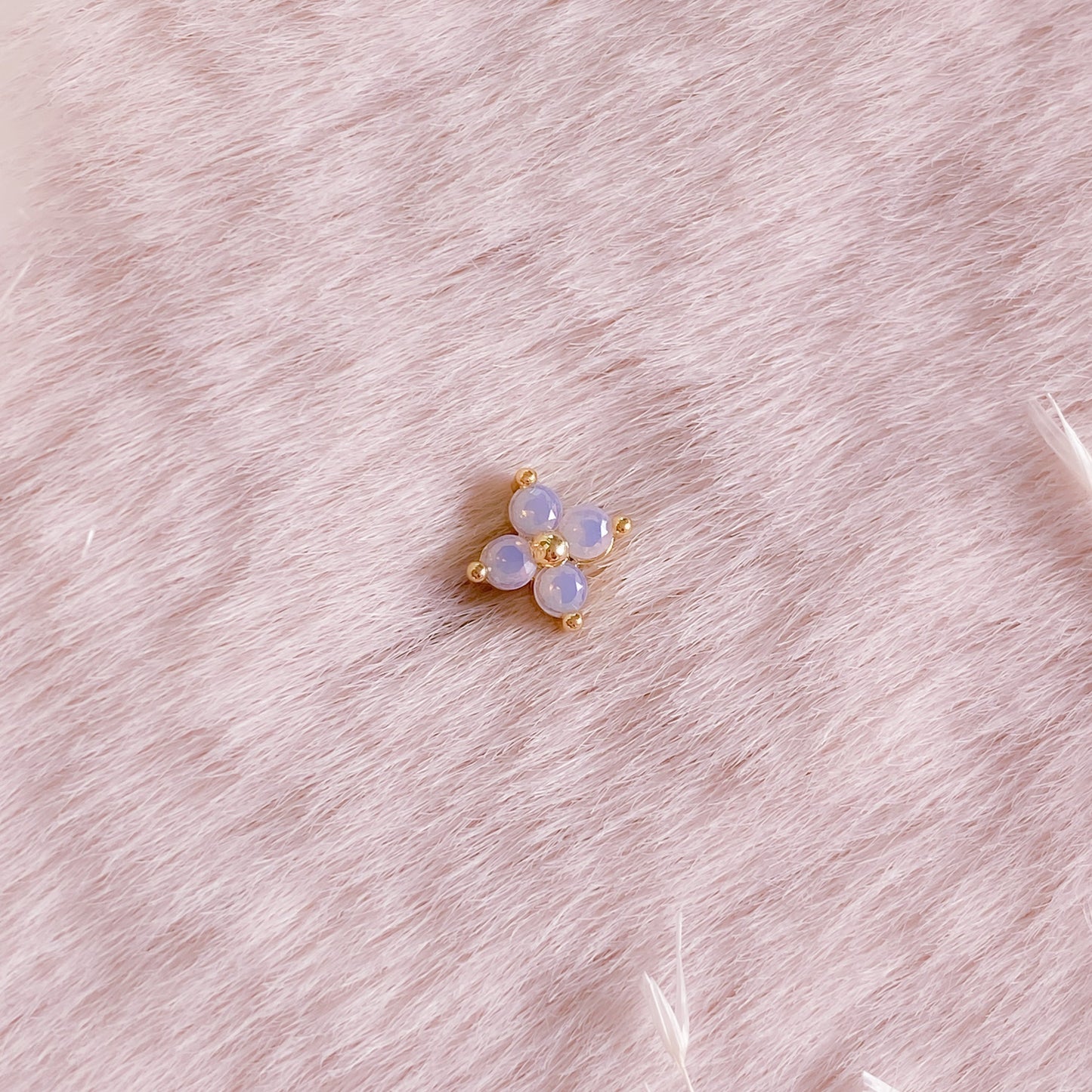 Opal Flower Piercing