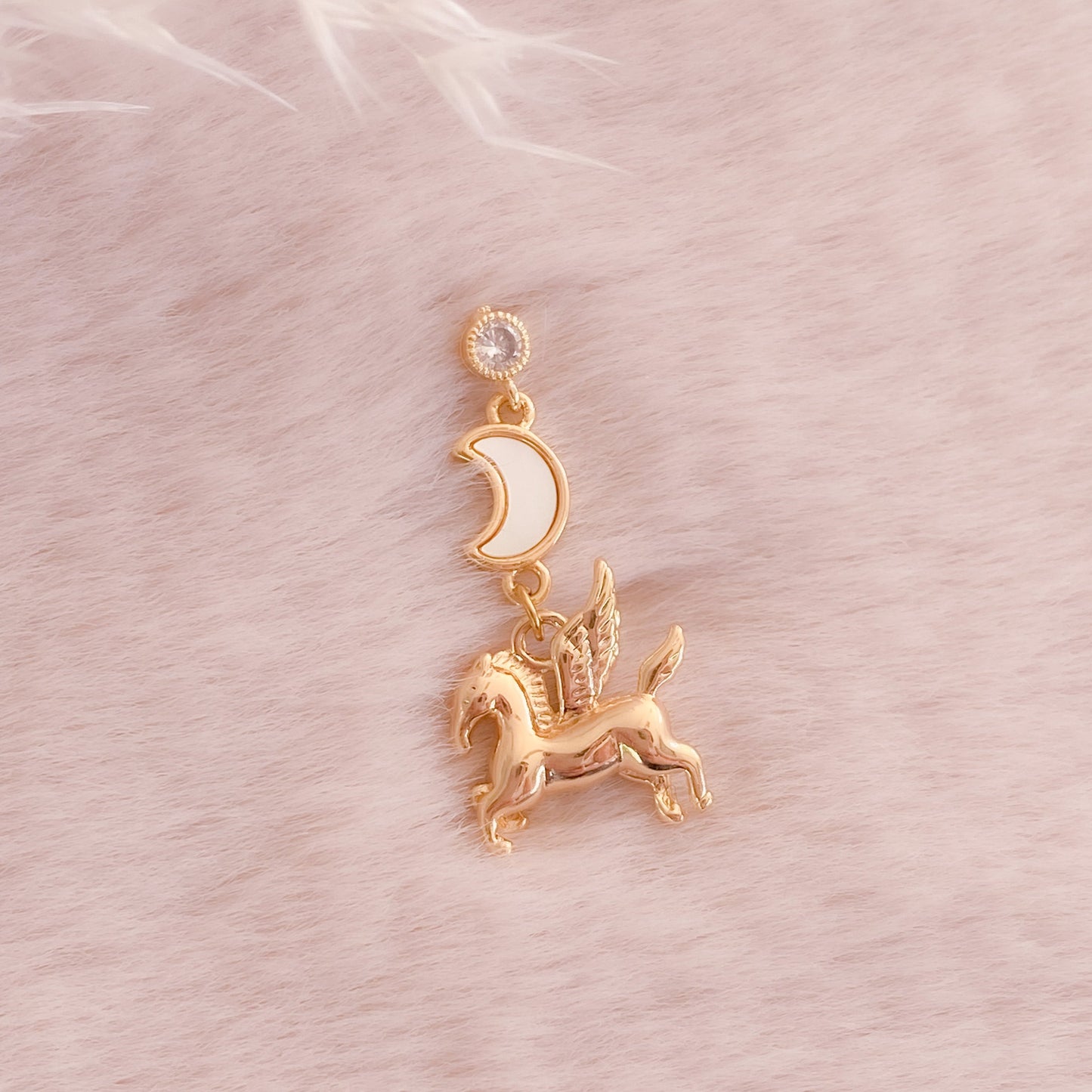 Moon Pegasus Earring