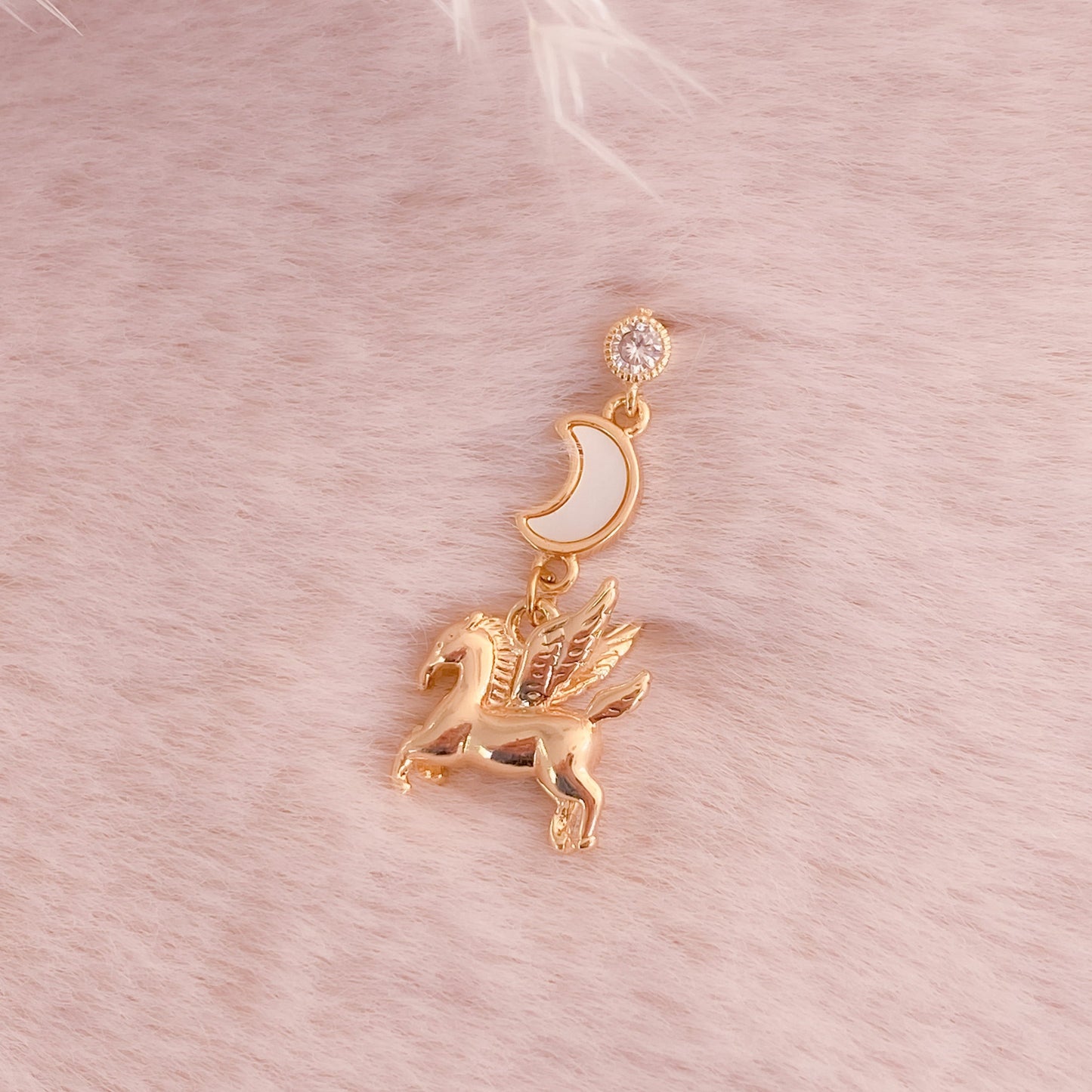 Moon Pegasus Earring