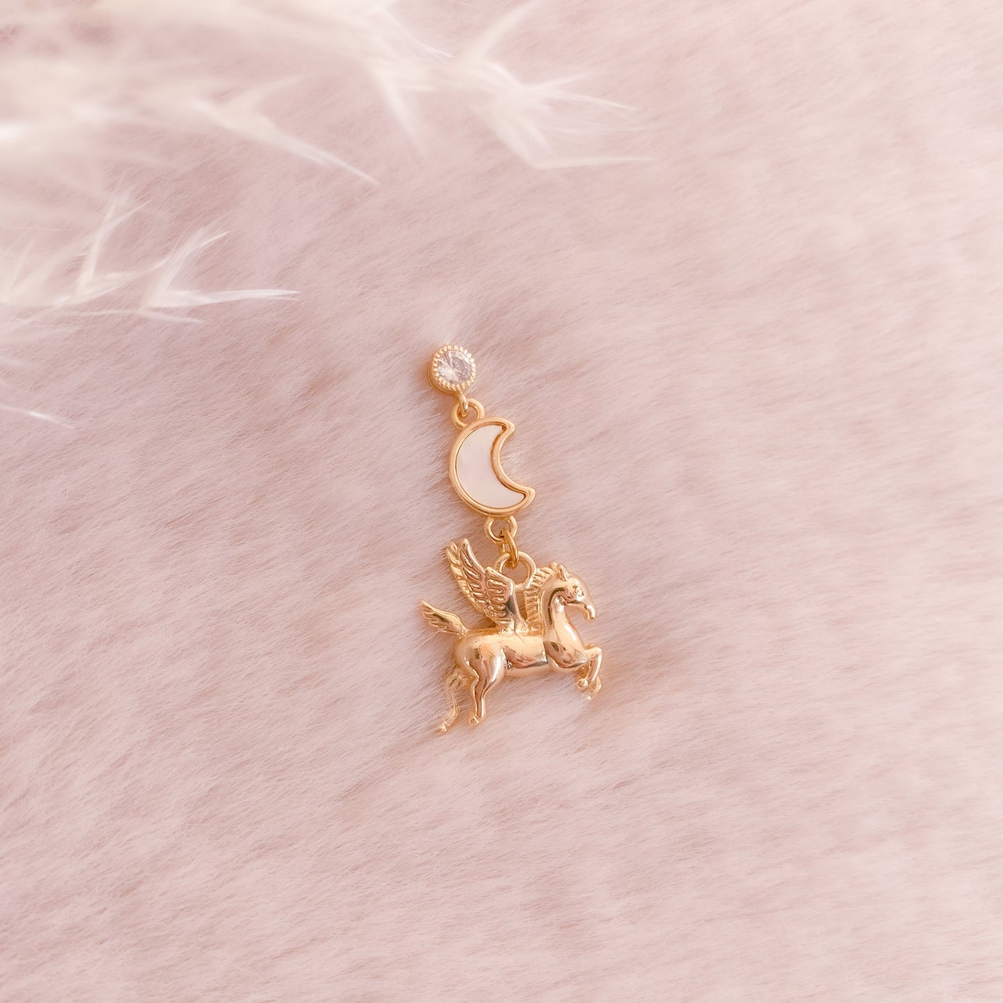 Moon Pegasus Earring