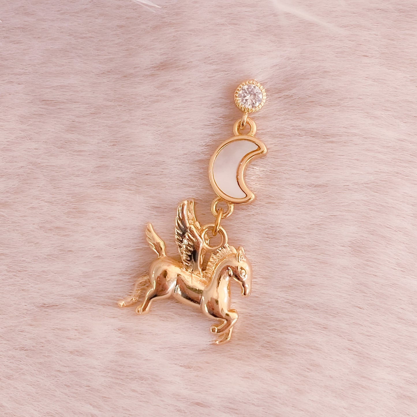 Moon Pegasus Earring