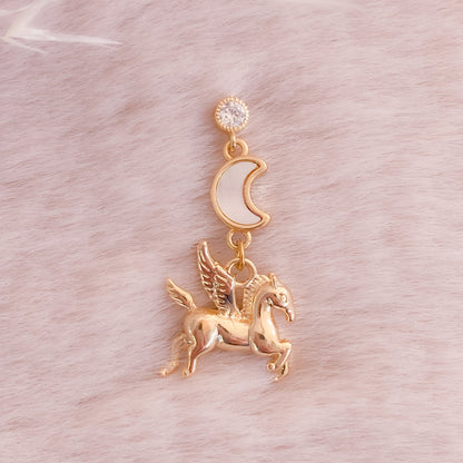 Moon Pegasus Earring