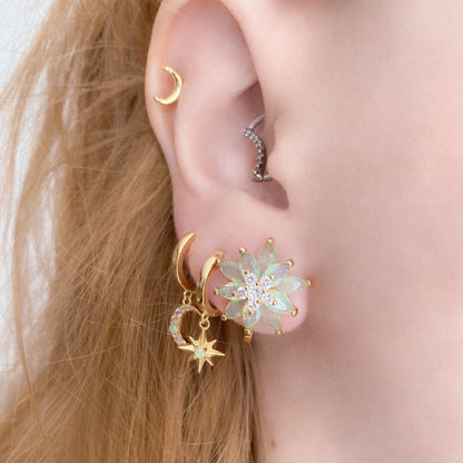 Cute Blossom Clip-On Earring