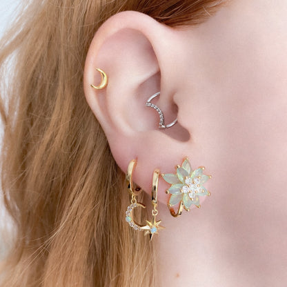 Cute Blossom Clip-On Earring