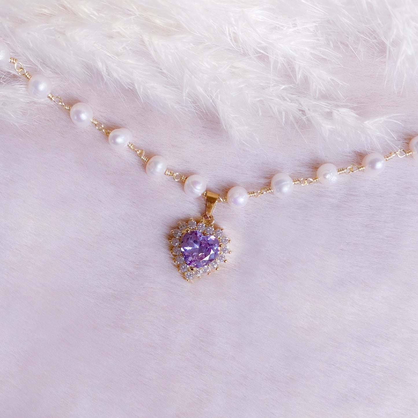 Treasure Heart Pearl Choker