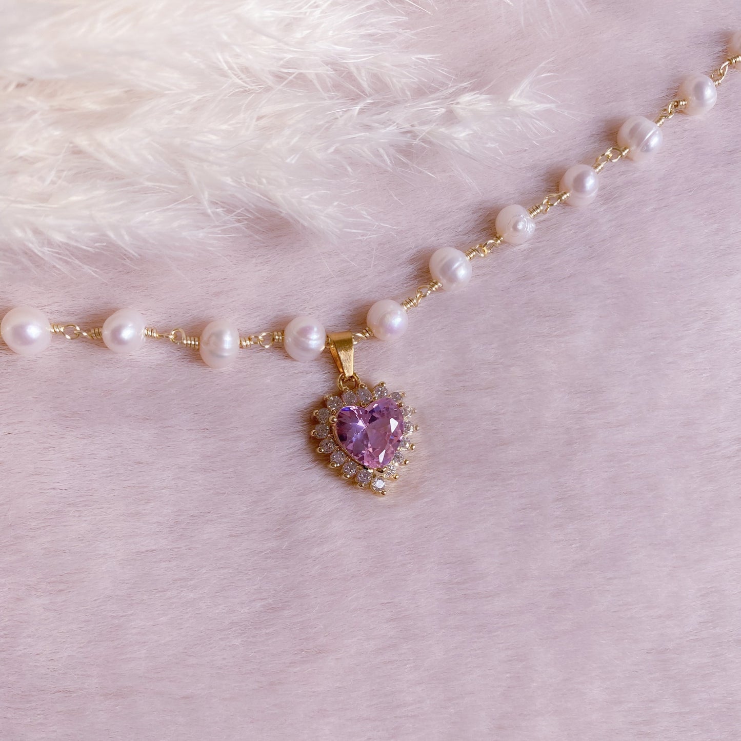 Treasure Heart Pearl Choker