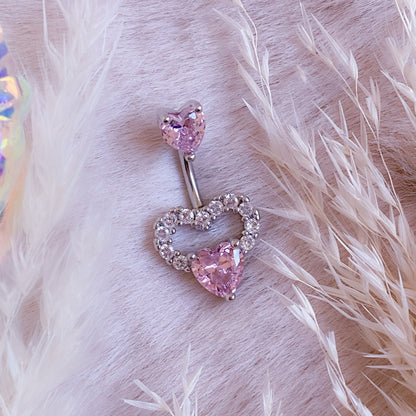 Cutie Heart Belly Button Bar