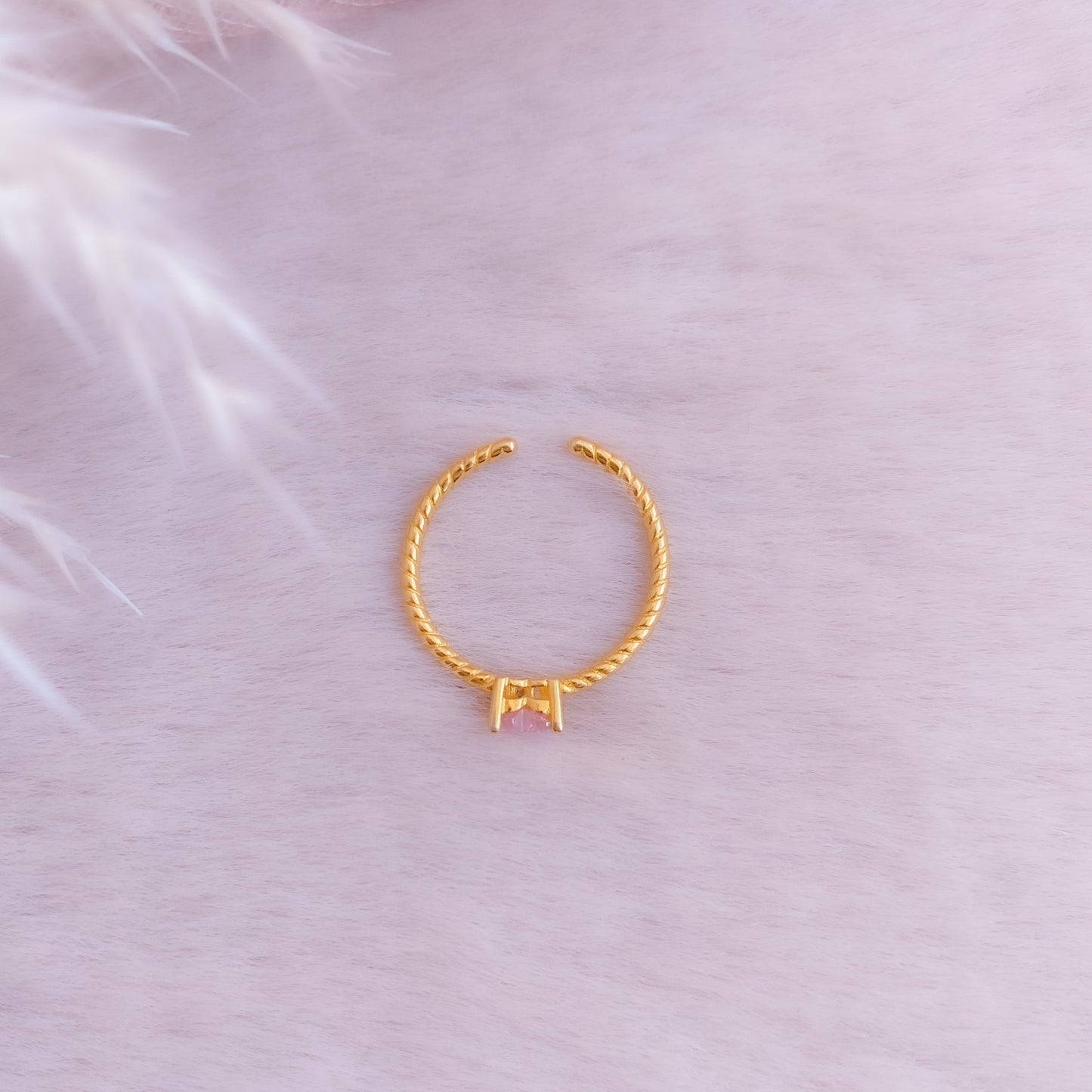 Dainty Twisted Heart Ring