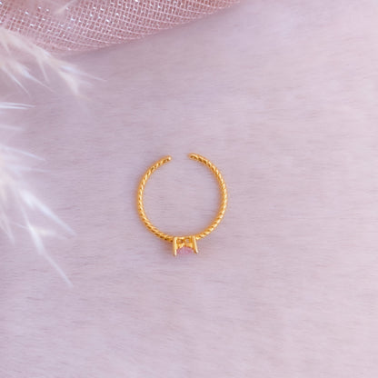 Dainty Twisted Heart Ring