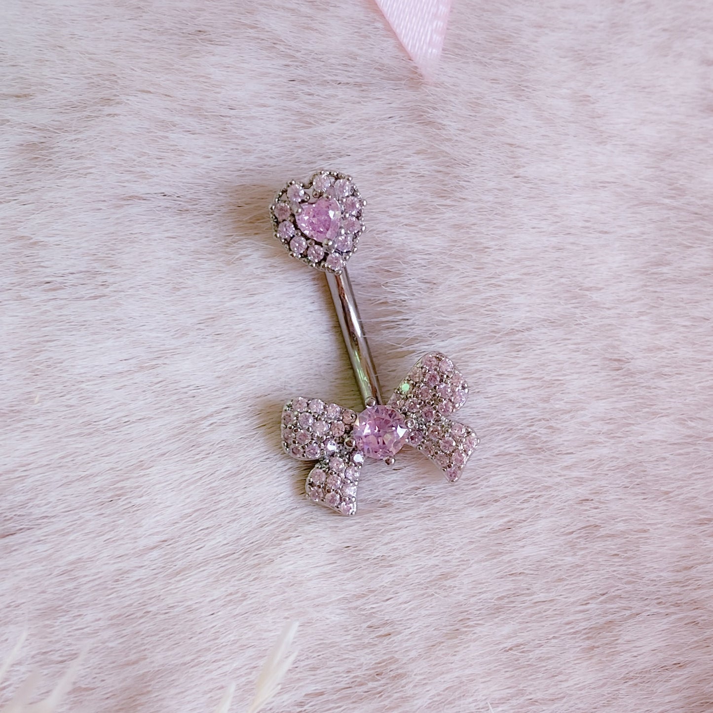 Pretty Bow Belly Button Bar