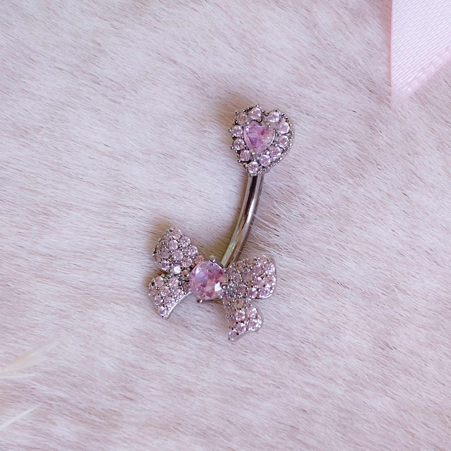 Pretty Bow Belly Button Bar