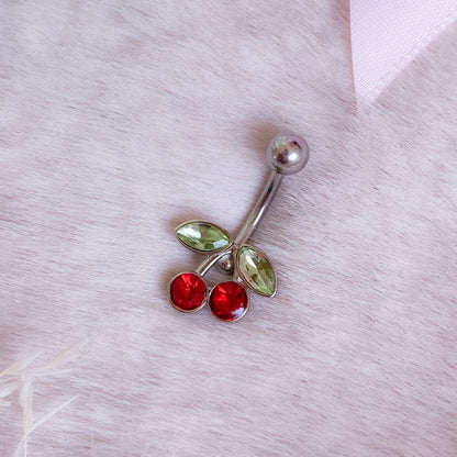 Cute Cherry Belly Button Bar