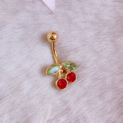 Cute Cherry Belly Button Bar