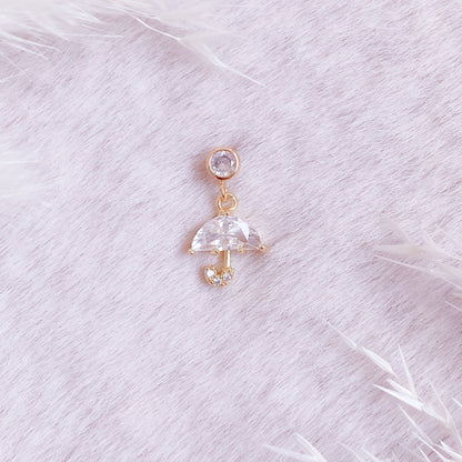 Crystal Umbrella Ear Pin