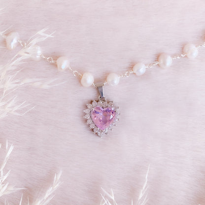 Treasure Heart Pearl Choker