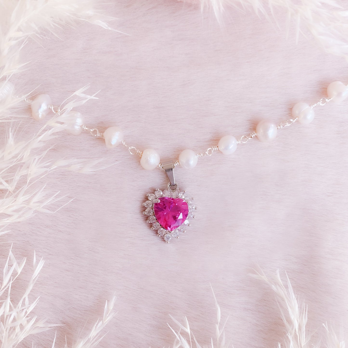 Treasure Heart Pearl Choker