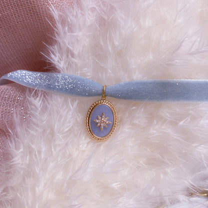 Sparkly Velvet Polaris Choker