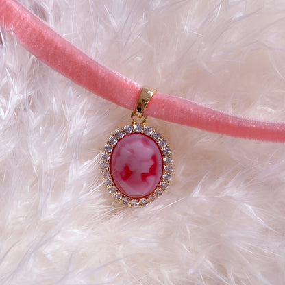 Precious Velvet Cameo Choker