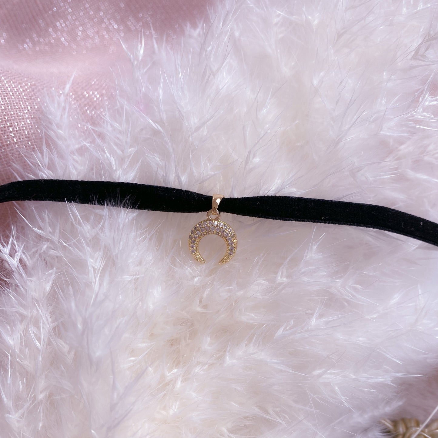 Precious Velvet Dark Moon Choker