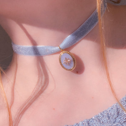 Sparkly Velvet Polaris Choker